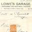A receipt for the purchase of a Chevrolett Lorry from Lowe's Garrage - 11th December 1928
