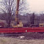 The arrival and installation of the new weigh bridge in 1984